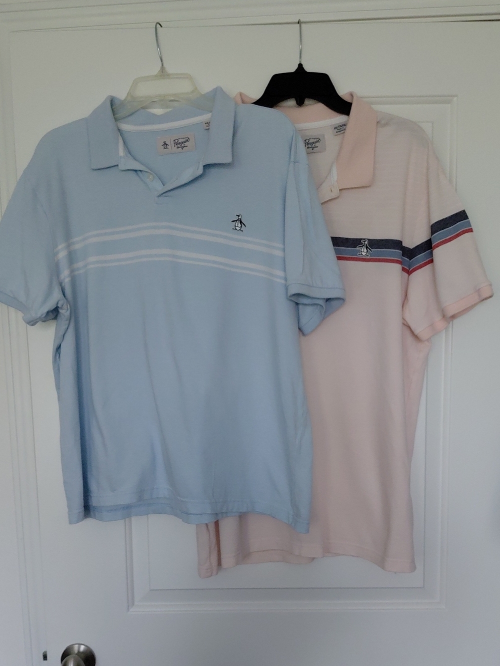 Original Penguin Light Blue & Pale Pink Polo Duo with Stripes